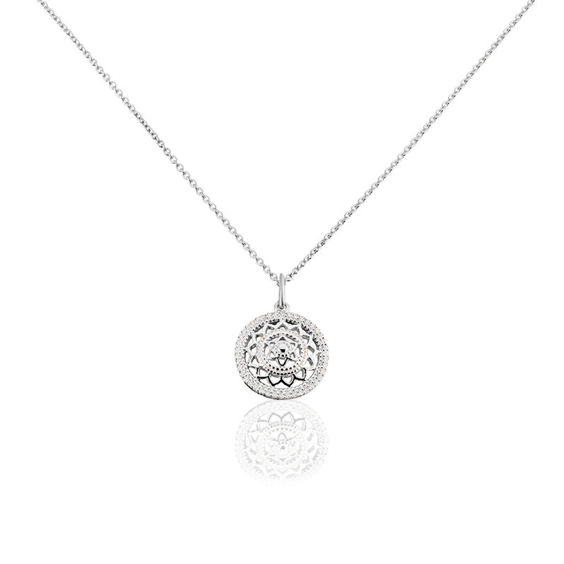 Collier Karoune Argent Rhodié Oxyde - Spannringe Damen | OROVIVO