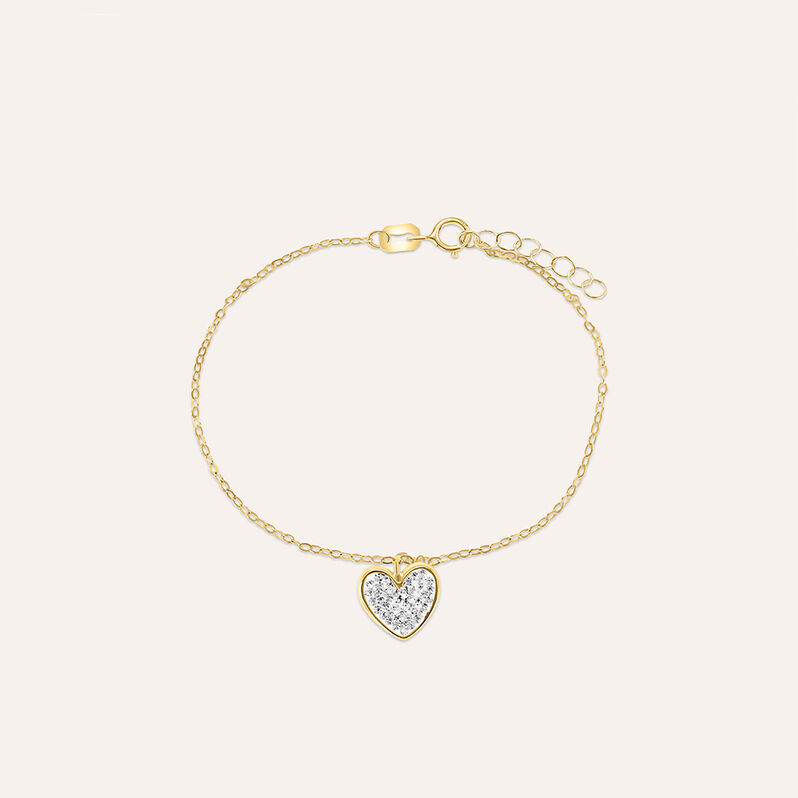 Bracciale Christelle Oro Giallo Cristallo - Spannringe Damen | OROVIVO
