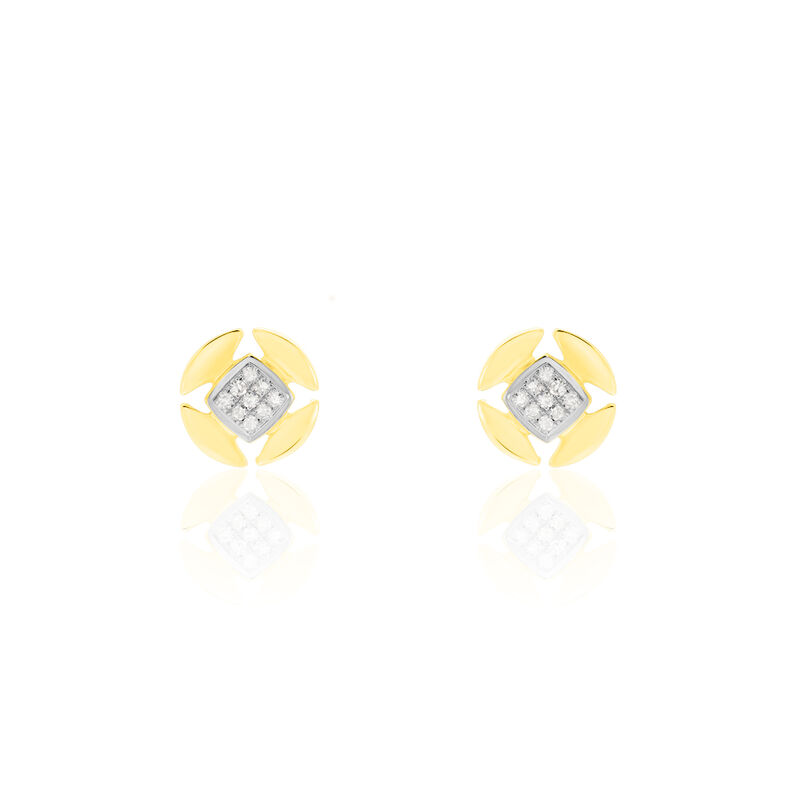 Boucles D'oreilles Or Bicolore Xaverine - Spannringe Damen | OROVIVO