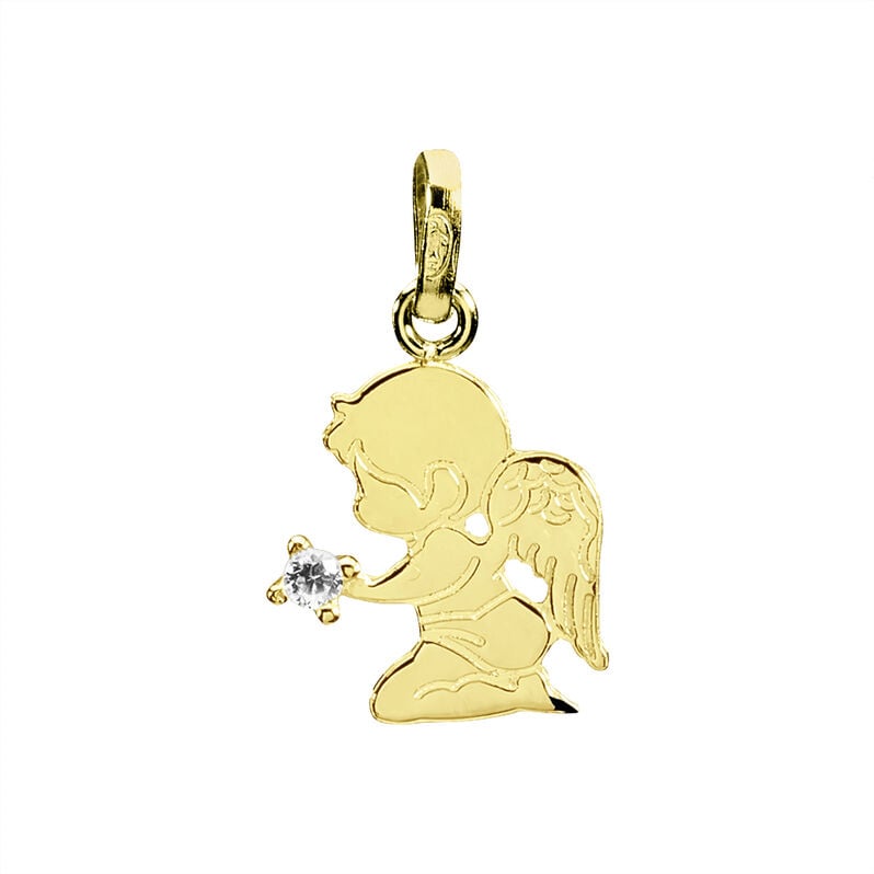Pendentif Or Jaune Et Oxyde - Spannringe Kinder | OROVIVO