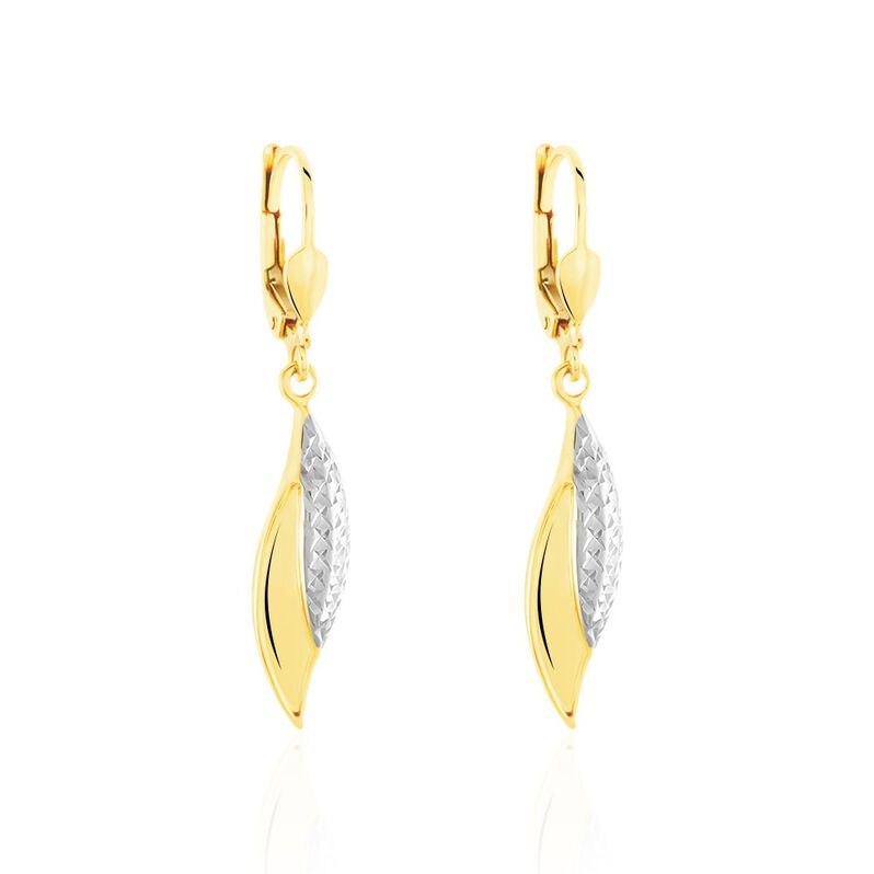 Damen Ohrhänger Gold 375 Bicolor - Ohrhänger Damen | OROVIVO