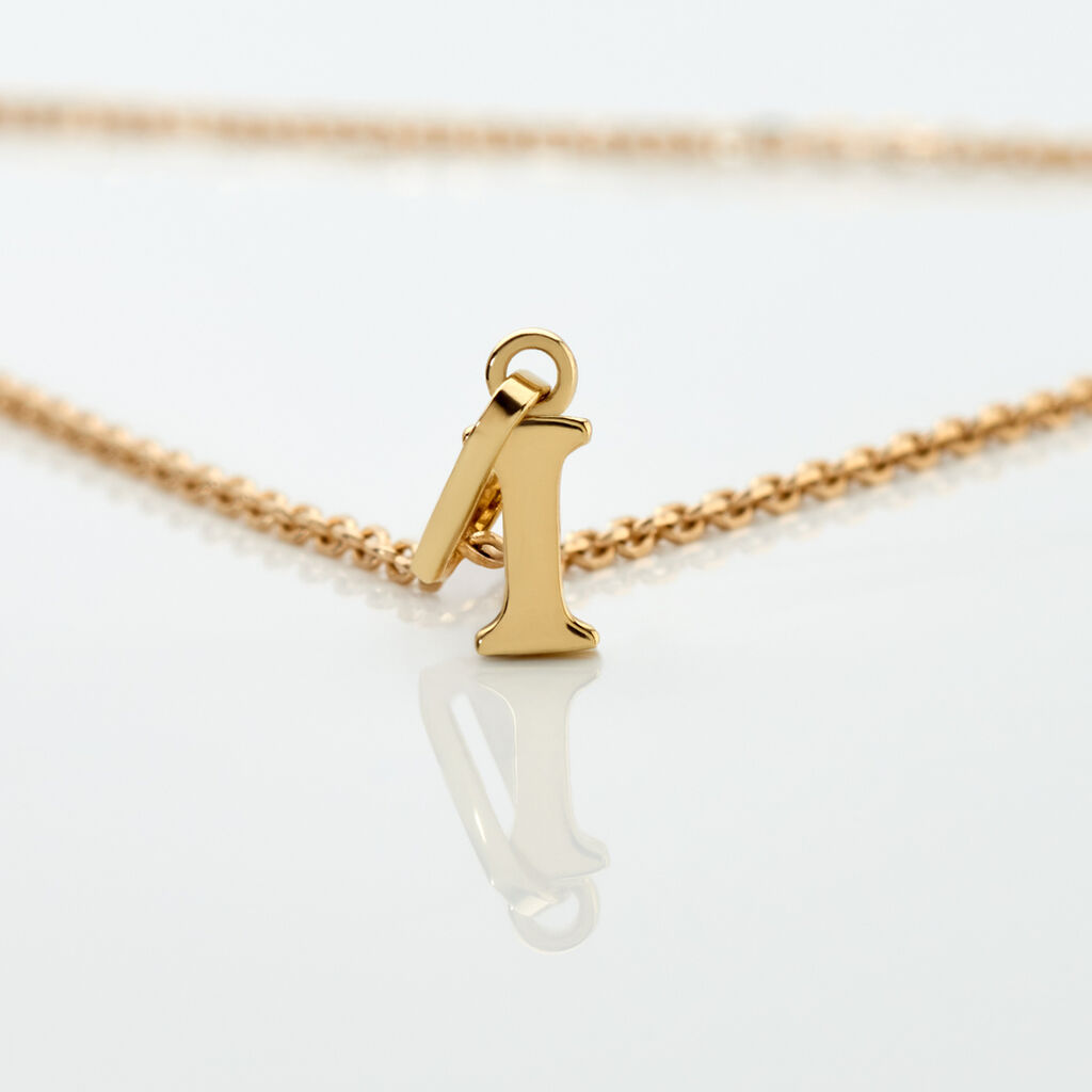 ALPHABET Unisex Anh&auml;nger Gold 375 (9 Karat) Buchstabe I