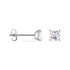 BIRATI Damen Ohrstecker Silber 925 Zirkonia Wei&szlig; 1,05 ct Viereck
