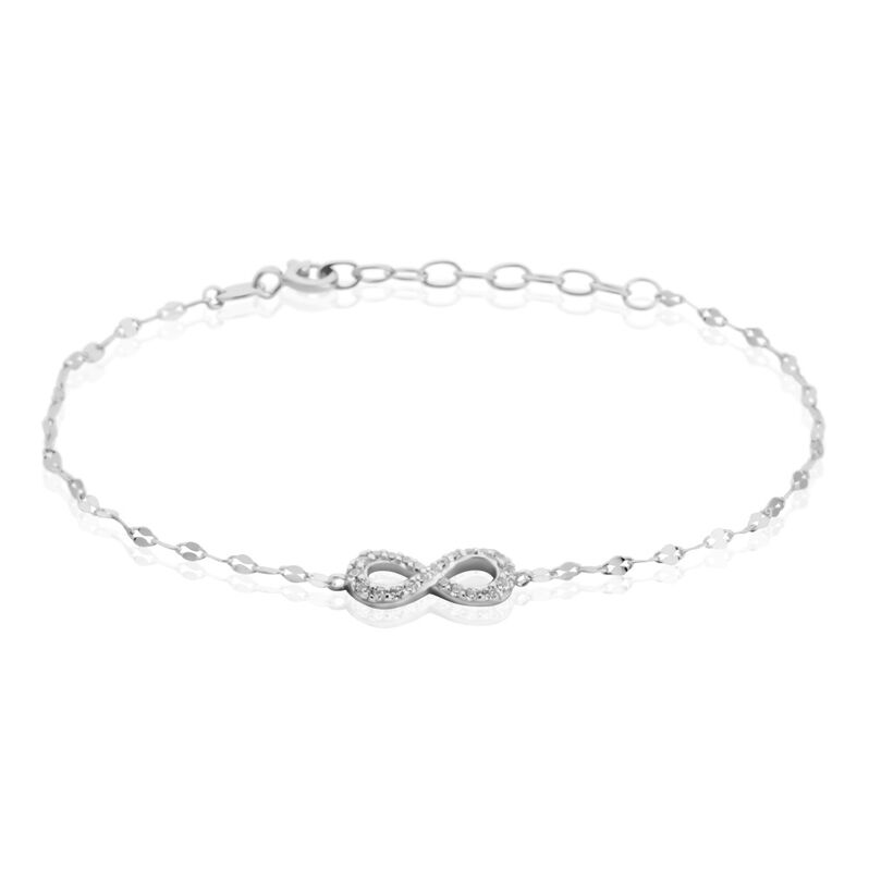 Bracelet Argent Rhodié Wineoxydes De Zirconium - Spannringe Damen | OROVIVO