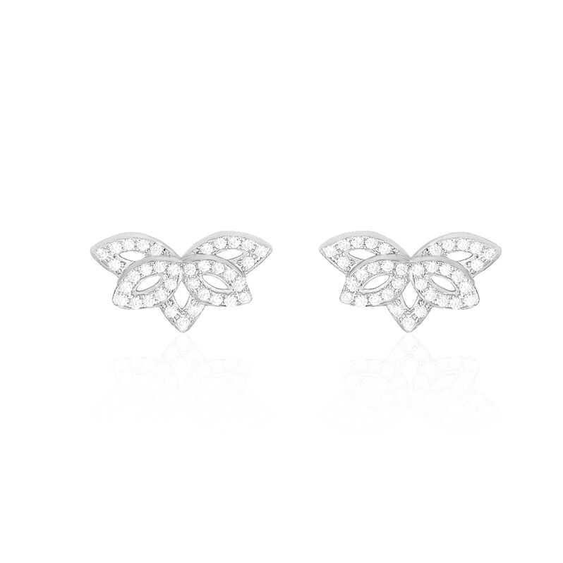 Ringe Ohr- Chips Gold Weiss Jeanne - Spannringe Damen | OROVIVO