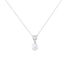 DESPINA Damen Collier Silber 925 Zuchtperle Weiß 0,86 ct