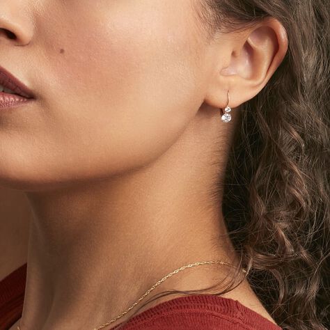 Damen Ohrhänger Gold 375 Zirkonia  - Ohrhänger Damen | OROVIVO