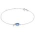 SINKA Damen Armkette Silber 925 Andere Steine Blau 2,8 ct