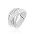 Damen Ring Silber 925 Zirkonia Wei&szlig; B 13 mm