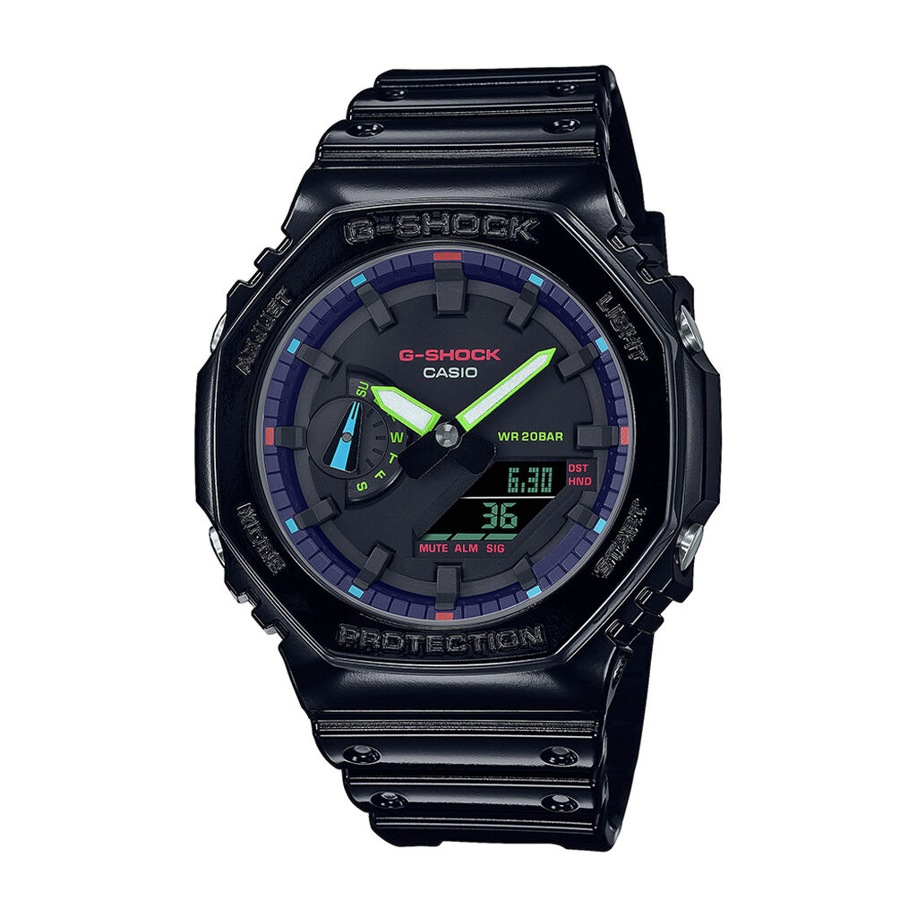 CASIO G-SHOCK Herrenuhr GA-2100RGB-1AER Quarz - Armbanduhren Herren | OROVIVO