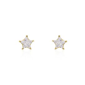Damen Ohrstecker Gold 375 Zirkonia Stern - Ohrstecker Damen | OROVIVO