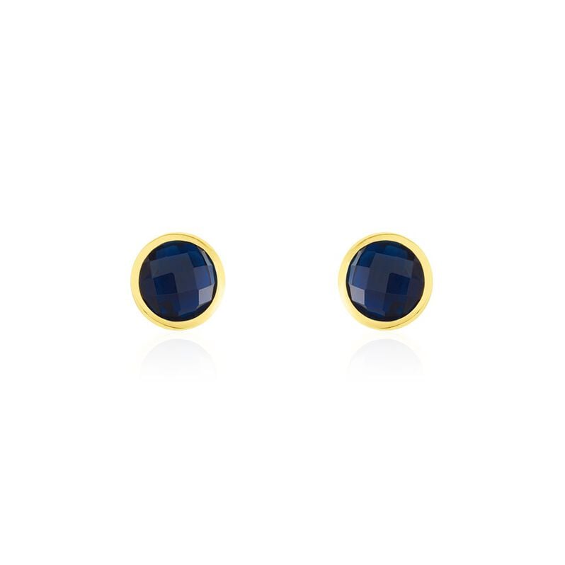 ELLIE Damen Ohrstecker Gold 375 (9 Karat) Topas Londonblau 2,46 ct - Ohrstecker Damen | OROVIVO