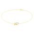 Xoxo Damen Armband Gold 375 (9 Karat) Zirkonia Wei&szlig; 0,02 ct Herz B 0,65 mm