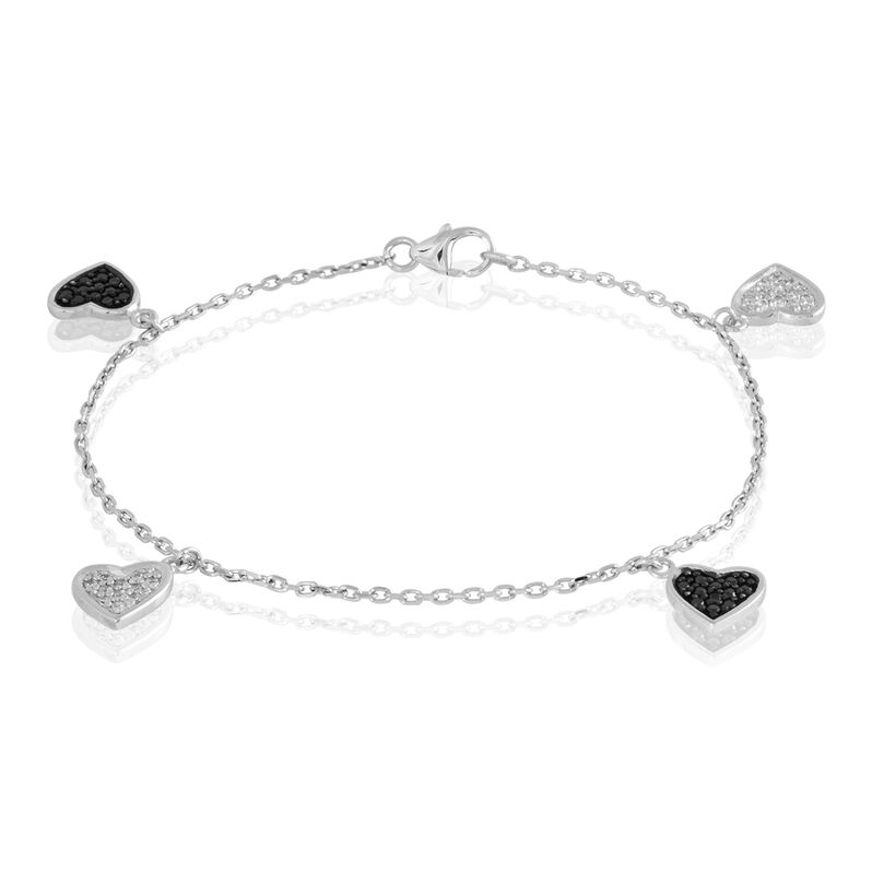 Bracelet Mahine Argent Blanc Oxyde De Zirconium - Spannringe Damen | OROVIVO
