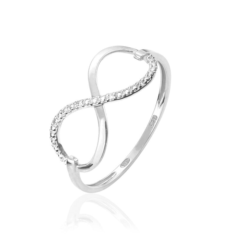 Bague Varina Or Blanc Diamant - Spannringe Damen | OROVIVO