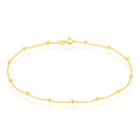 Damen Fußkettchen Silber 925 Gold vergoldet Kugeln