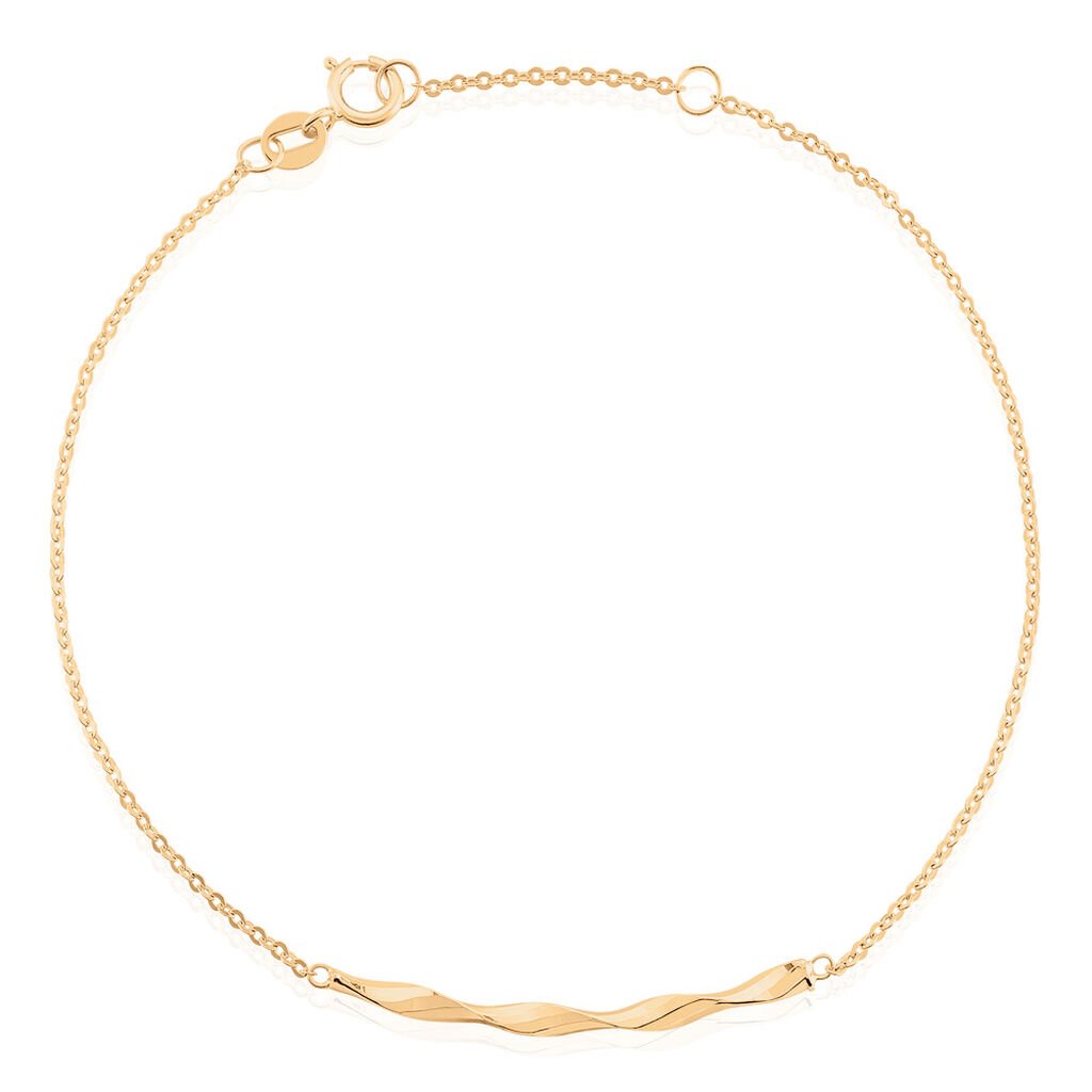 Jutui 1 Damen Armband Gold 585 (14 Karat), Armband ohne Stein