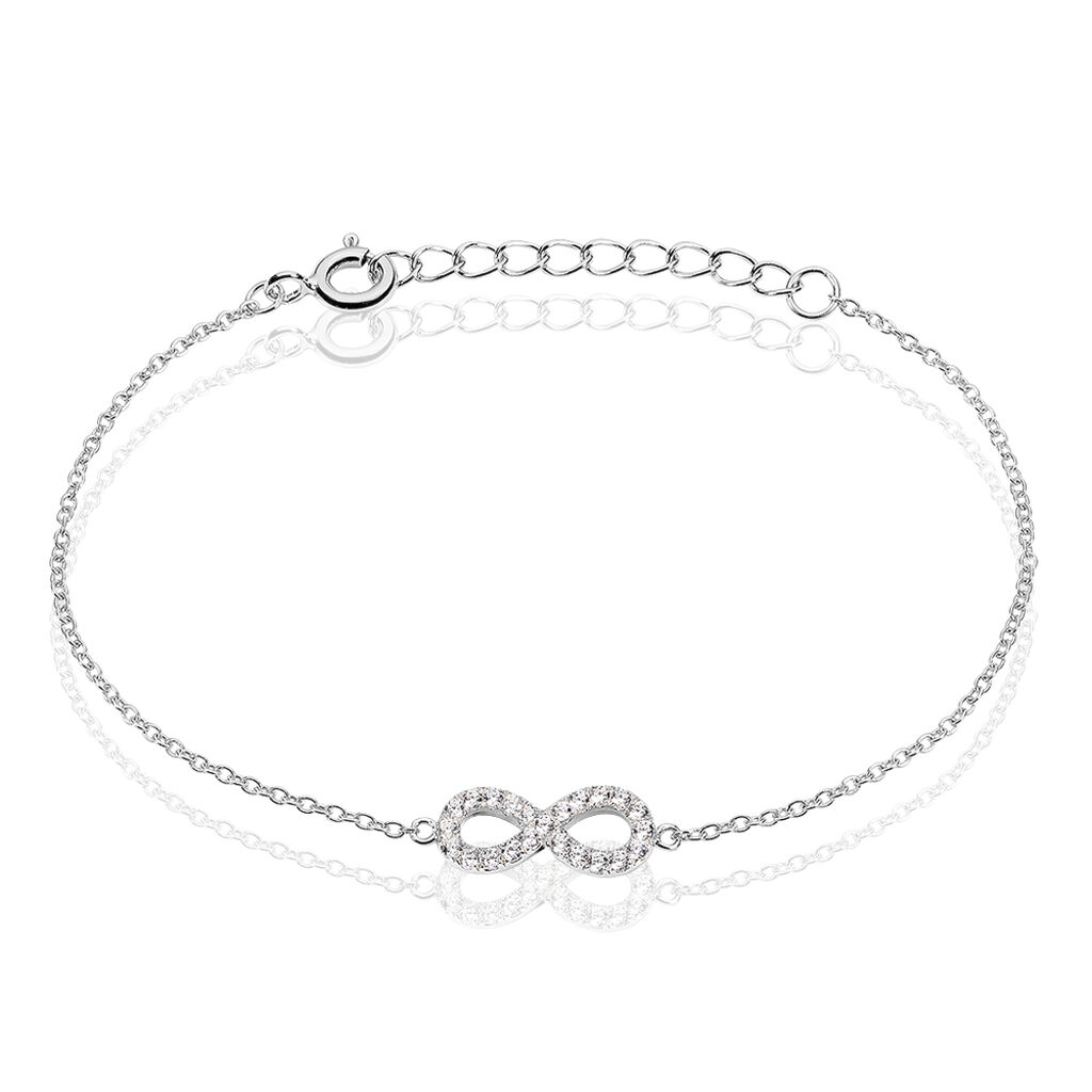 Damen Armband Silber 925 Zirkonia Unendlichkeit Lou 50 - Armbänder Damen | OROVIVO