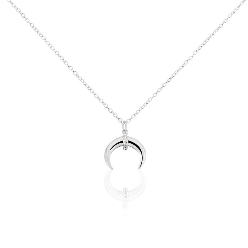 Collier Argent Rhodié Sheri Oxydes De Zirconium - Spannringe Damen | OROVIVO