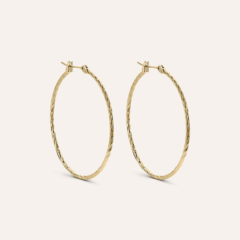 Orecchini A Cerchio Golden Dream Placcato Oro Giallo - Spannringe Damen | OROVIVO