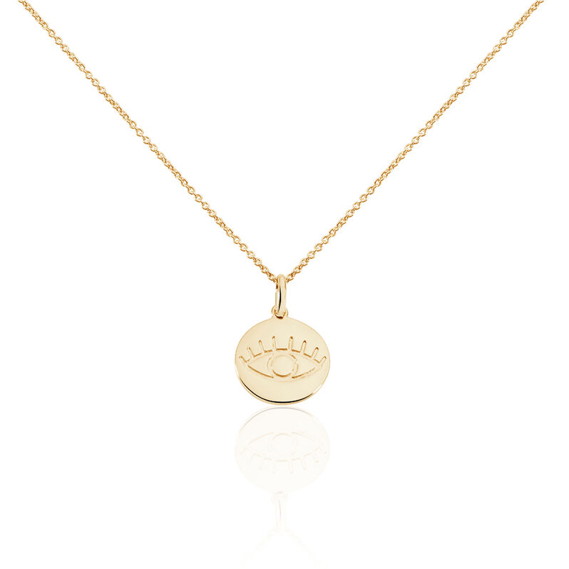 Collier Plaque Or Maguette Pastille œil - Spannringe Damen | OROVIVO