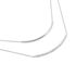 Damen Collier Silber 925 Zirkonia Wei&szlig; Barren