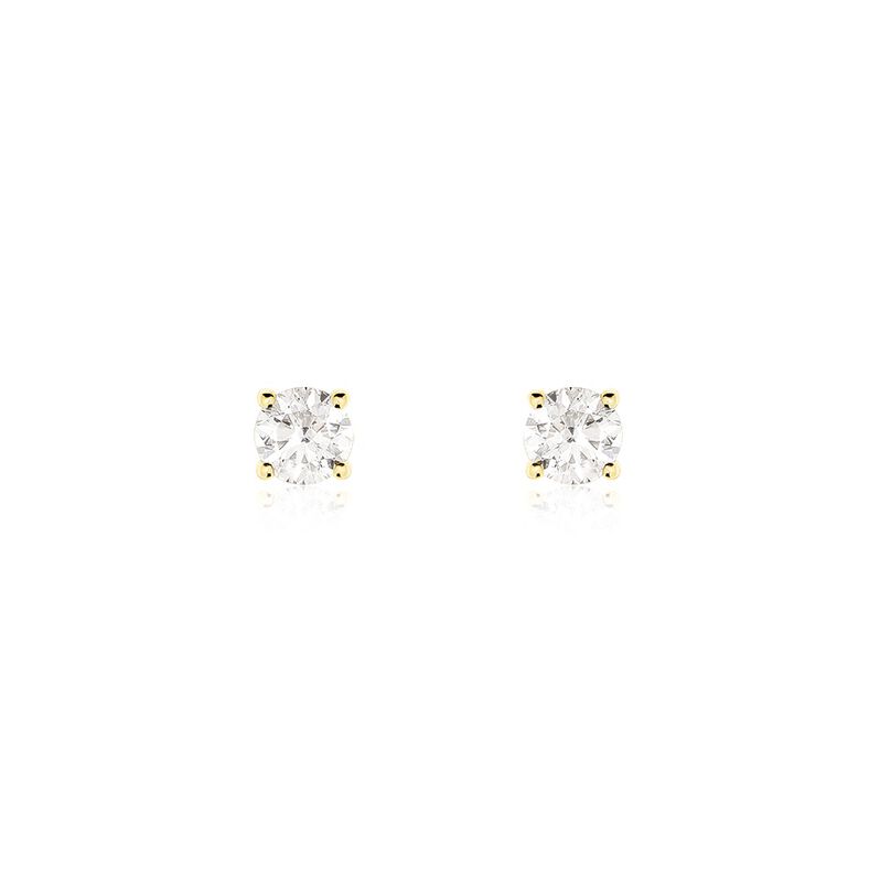 VICTORIA Damen Ohrstecker Gold 585 (14 Karat) Diamant Wei&szlig; 0,26 ct - Ohrstecker Damen | OROVIVO