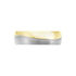 Damen Ring Titan Bicolor Gelb/Silber B 6 mm