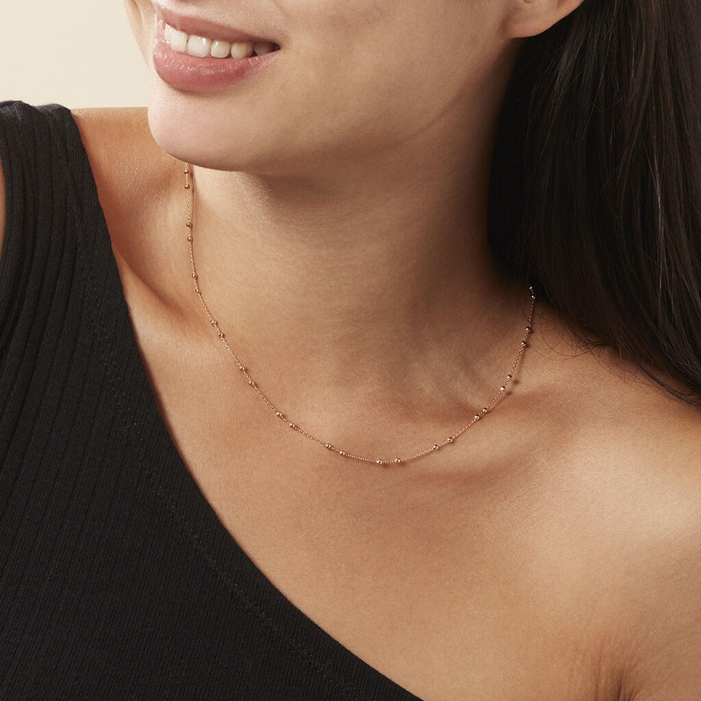 Damen Collier Messing Gold 750 plattiert 5 Micron - Halsketten Damen | OROVIVO
