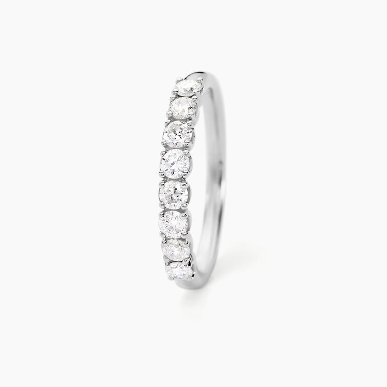 Alliance Hera Or Blanc Diamant - Spannringe Damen | OROVIVO
