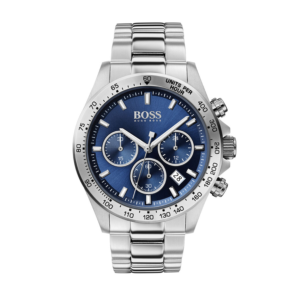 🦚 HUGO BOSS Herrenuhr Hero 1513755 Quarz, Uhr ohne Stein