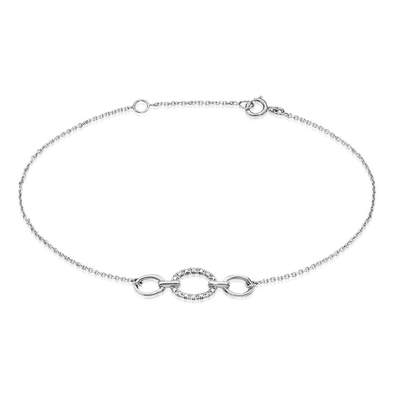 Bracelet Kristeen Or Weiss Diamant Weiss - Spannringe Damen | OROVIVO