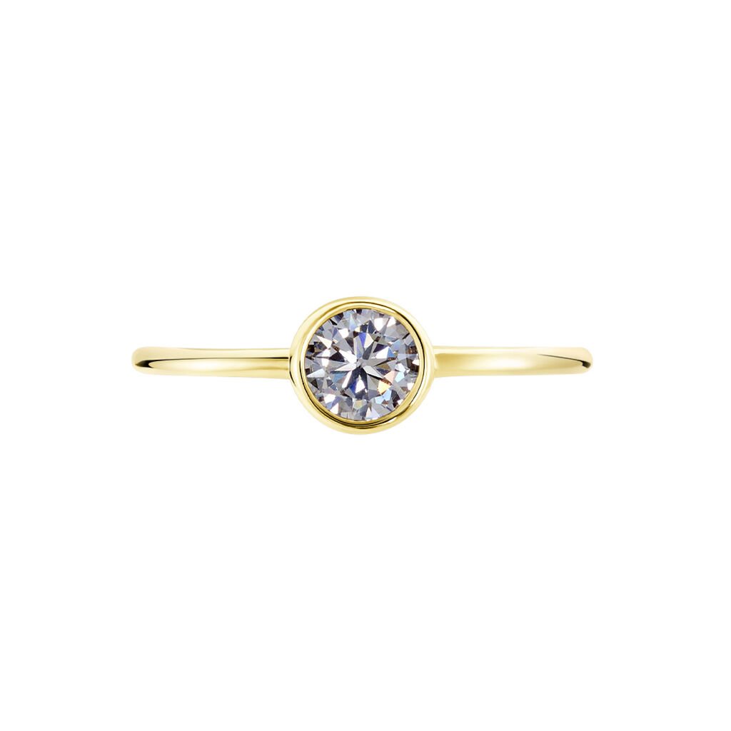 Damen Ring Vergoldet Zirkonia Malena 6,00mm  - Ringe mit Stein Damen | OROVIVO