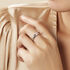 Orchestra Damen Ring Weißgold 750 (18 Karat) Synthetischer Diamant Weiß 0,41 ct