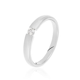 Spannring Weißgold 585 Diamant 0,1ct - Ringe mit Edelsteinen Damen | OROVIVO