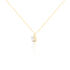 LOEVA Damen Collier Gold 375 (9 Karat) Zuchtperle Perlmutt Welle