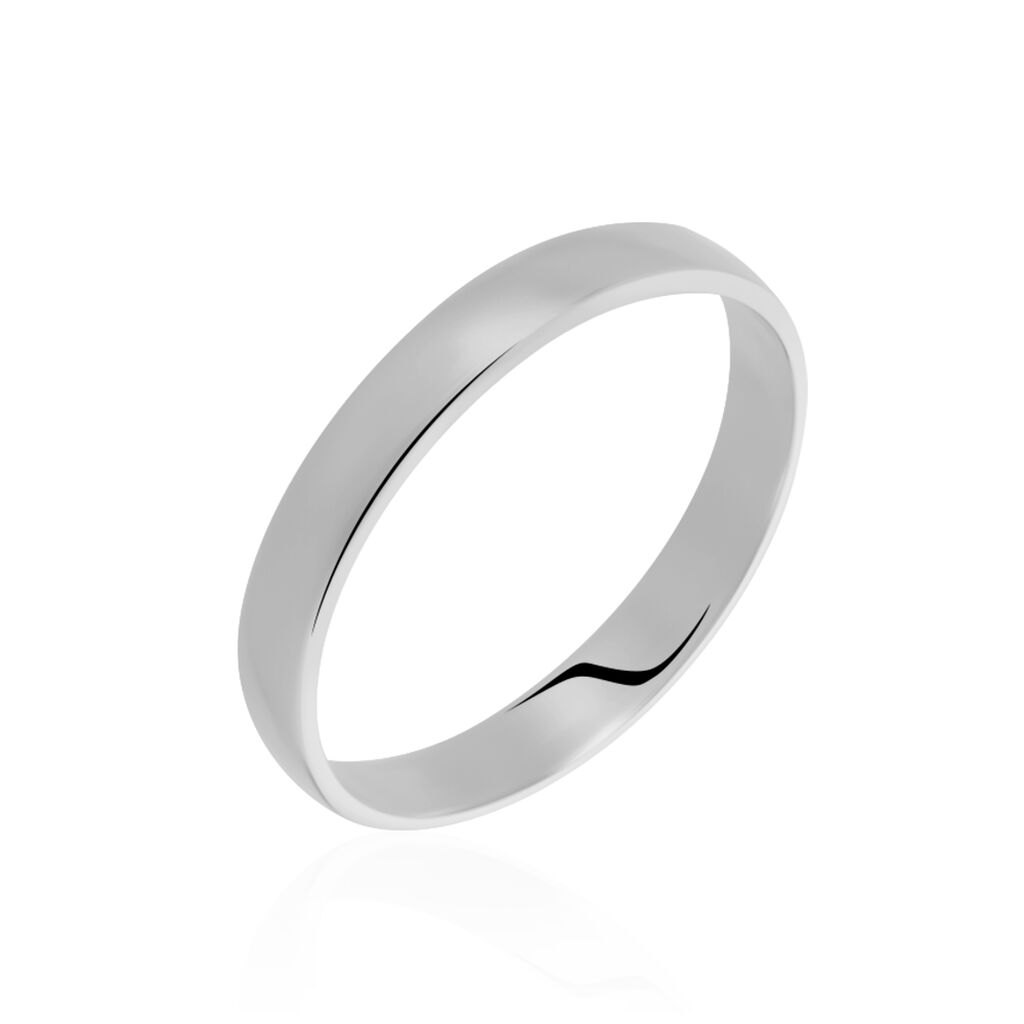 Alliance Julie Ruban Classique Platine Blanc - Spannringe Unisex | OROVIVO