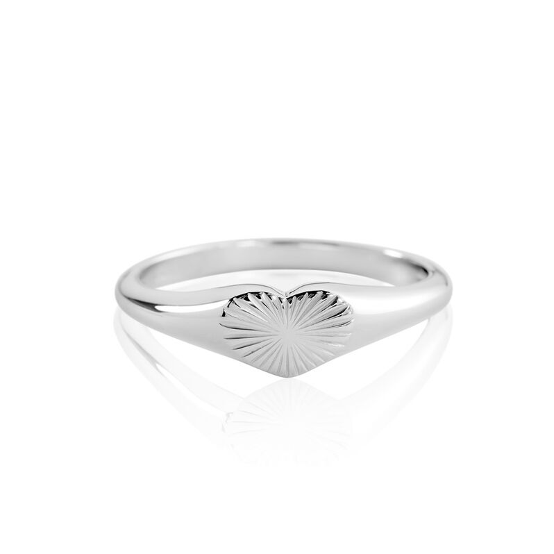 LUNE Damen Ring Silber 925 Herz - Verlobungsringe Damen | OROVIVO